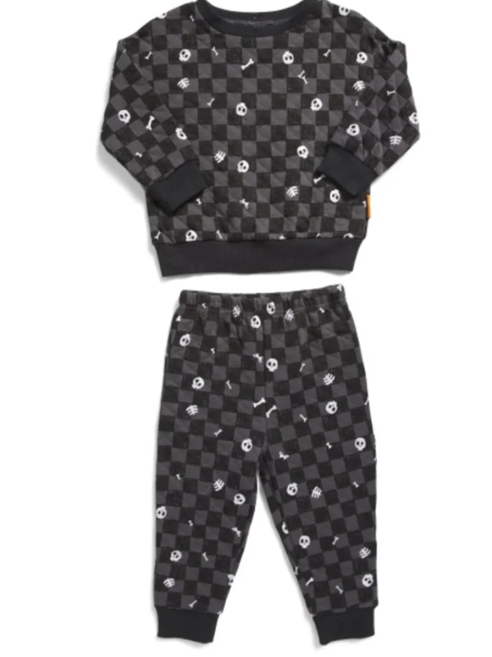 NWT Lila & Jack Checkered Skull Lounge Set Size 4